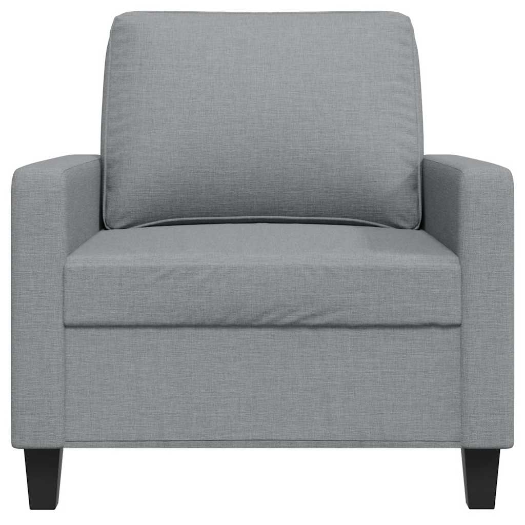 vidaXL Fauteuil gris clair 60 cm Tissu