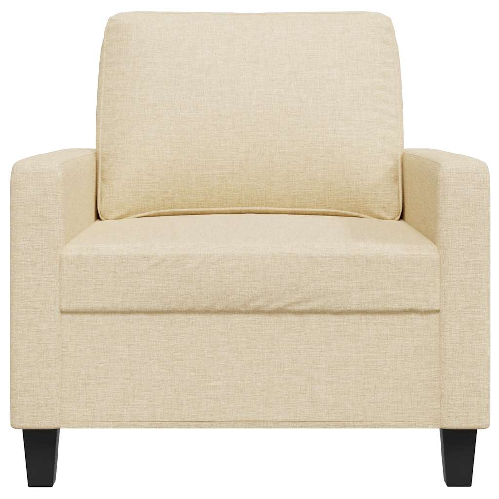 vidaXL Fauteuil crème 60 cm Tissu