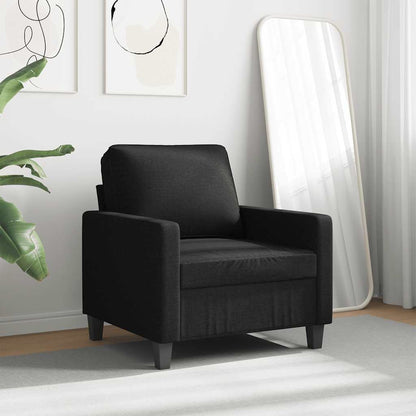 vidaXL Fauteuil noir 60 cm Tissu