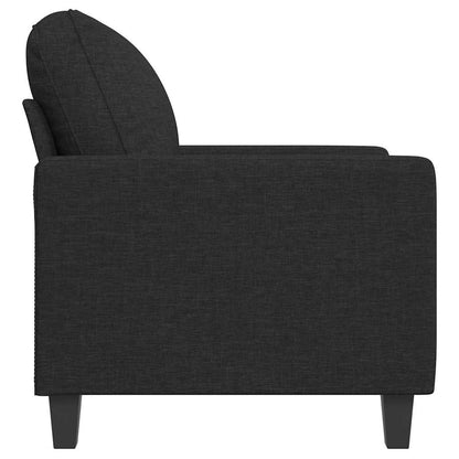 vidaXL Fauteuil noir 60 cm Tissu