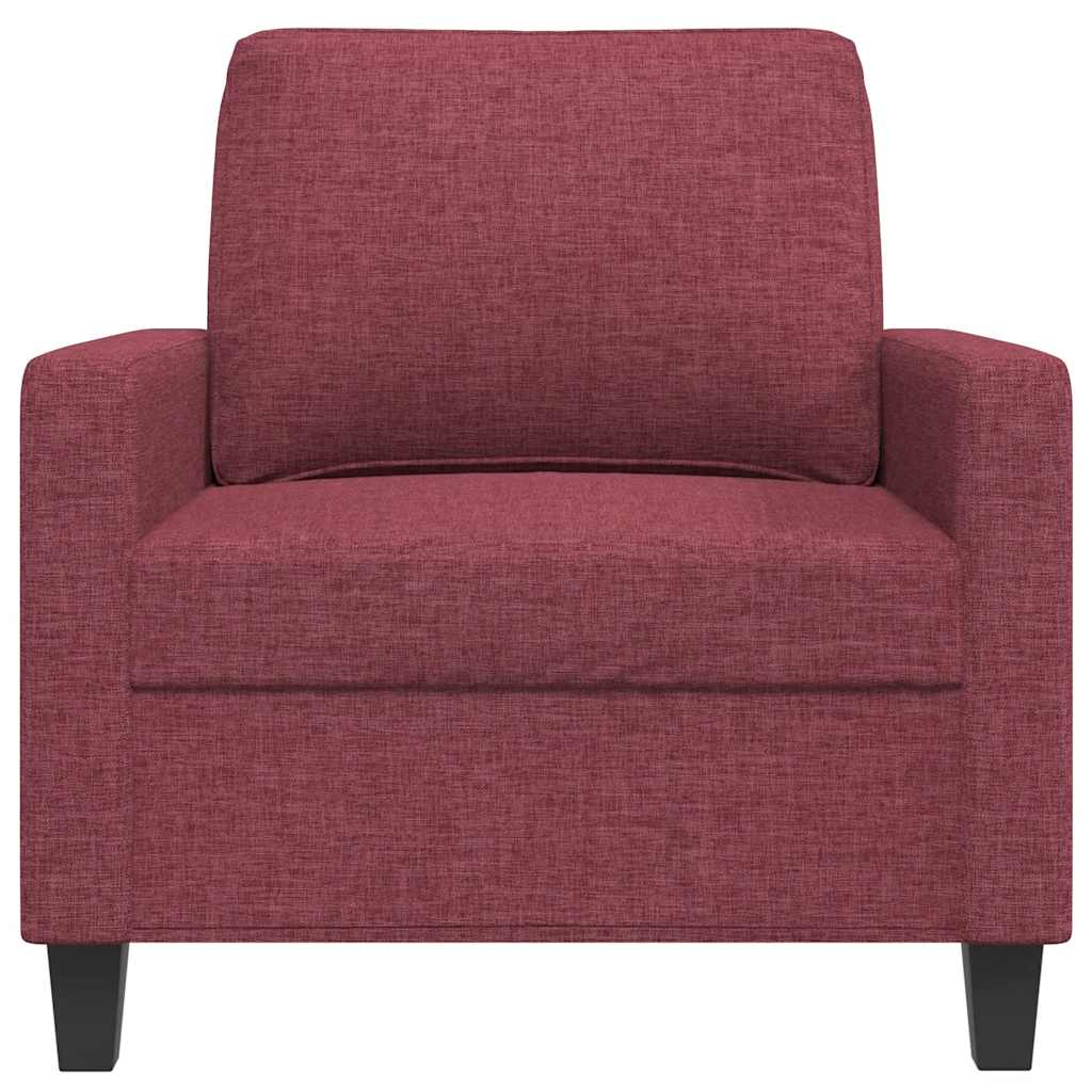 vidaXL Sessel Weinrot 60 cm Stoff