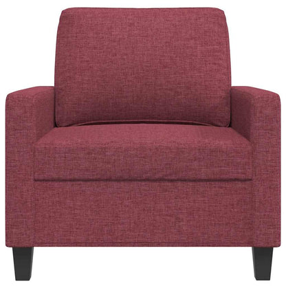 vidaXL Sessel Weinrot 60 cm Stoff