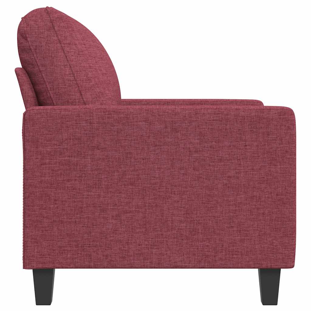 vidaXL Sessel Weinrot 60 cm Stoff