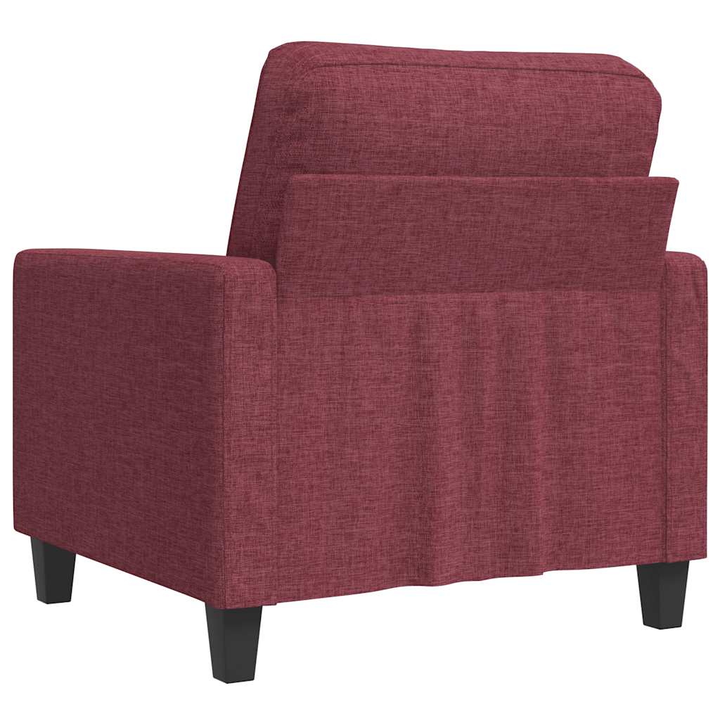 vidaXL Sessel Weinrot 60 cm Stoff