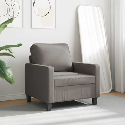 vidaXL Sessel Taupe 60 cm Stoff