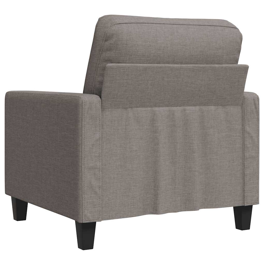 vidaXL Sessel Taupe 60 cm Stoff