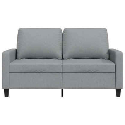 vidaXL Canapé 2 places gris clair 120 cm Tissu