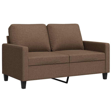 vidaXL 2-Sitzer-Sofa Braun 120 cm Stoff