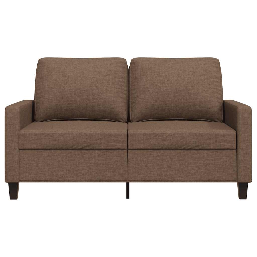 vidaXL Canapé 2 places marron 120 cm en tissu