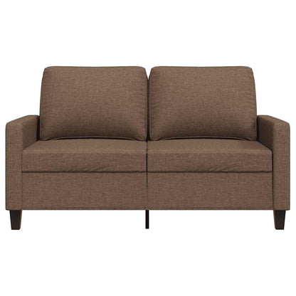 vidaXL Canapé 2 places marron 120 cm en tissu