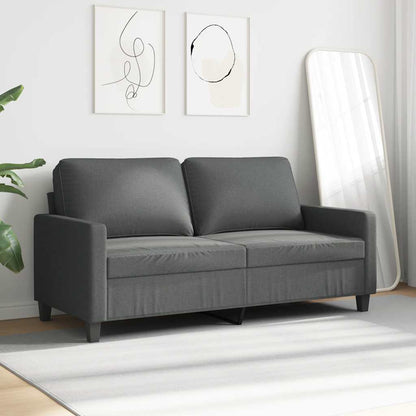 2-Sitzer-Sofa Dunkelgrau 140 cm Stoff