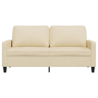 vidaXL 2-Sitzer-Sofa Creme 140 cm Stoff