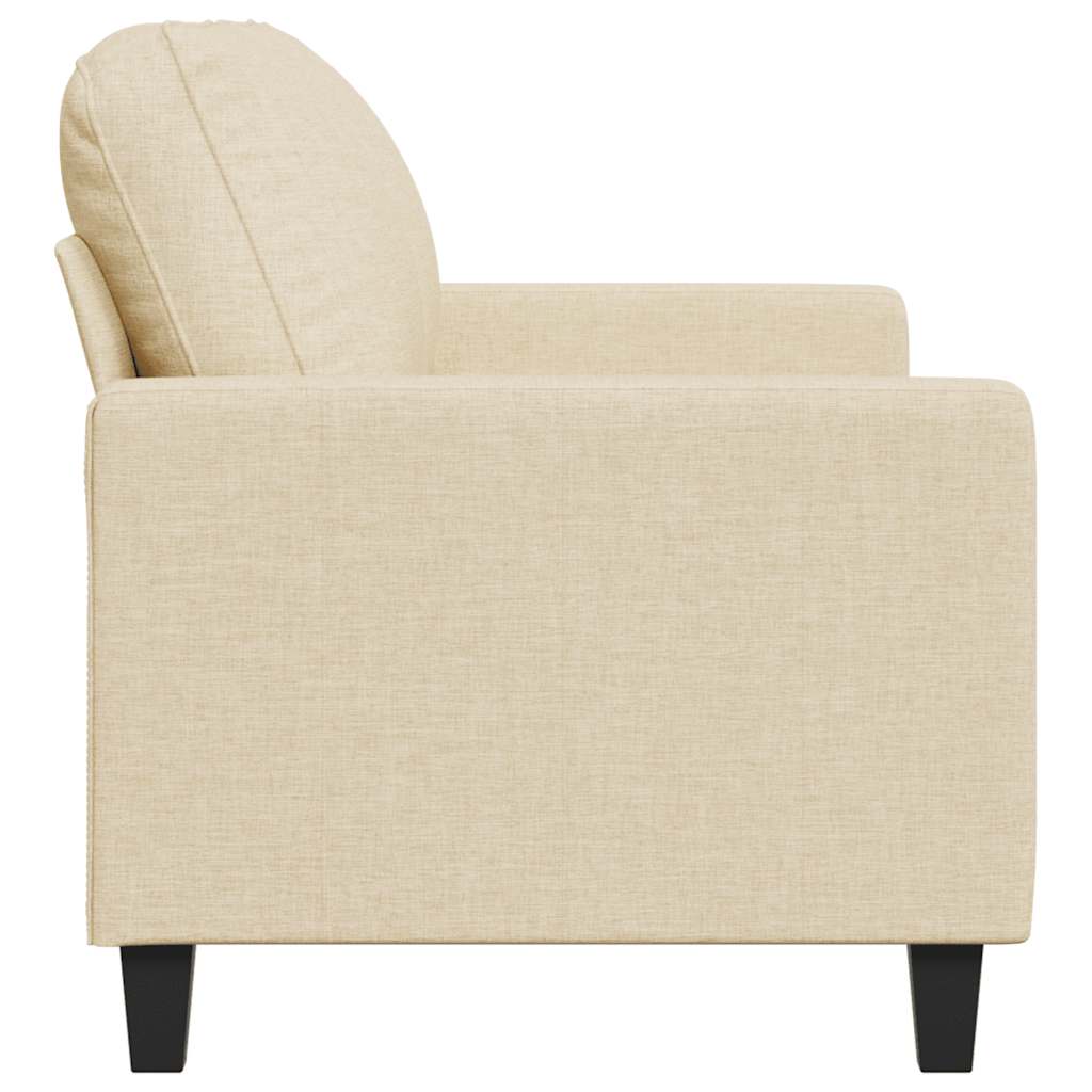 vidaXL 2-Sitzer-Sofa Creme 140 cm Stoff