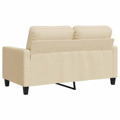 vidaXL 2-Sitzer-Sofa Creme 140 cm Stoff