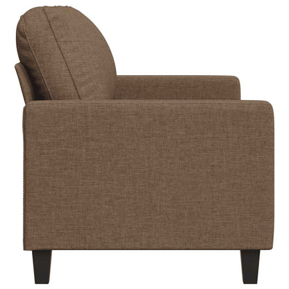 vidaXL Canapé 2 places marron 140 cm en tissu