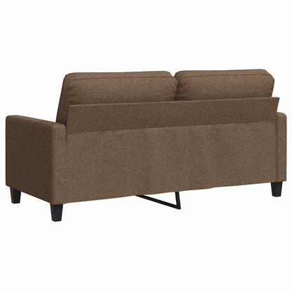 vidaXL Canapé 2 places marron 140 cm en tissu