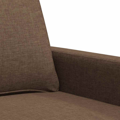 vidaXL Canapé 2 places marron 140 cm en tissu