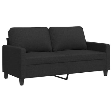 vidaXL 2-Sitzer-Sofa Schwarz 140 cm Stoff