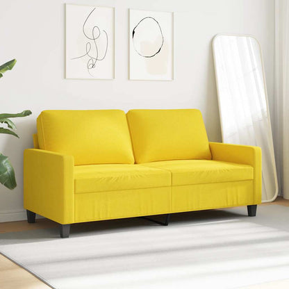 2-Sitzer-Sofa Hellgelb 140 cm Stoff