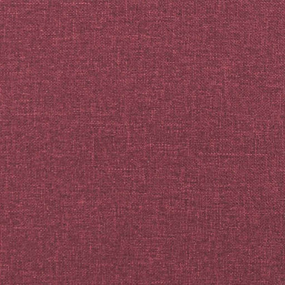 vidaXL Canapé 2 places rouge bordeaux 140 cm en tissu