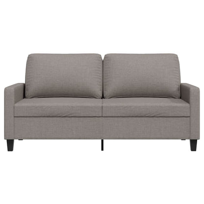 vidaXL Canapé 2 places en tissu taupe 140 cm