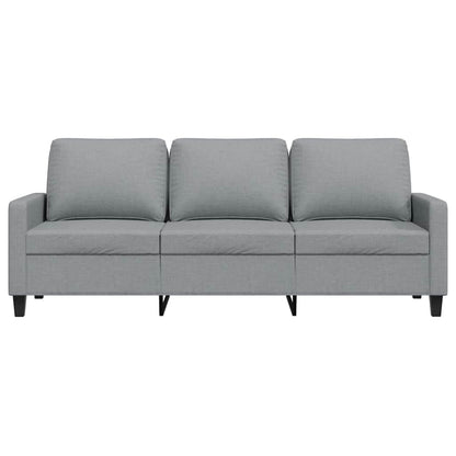vidaXL 3-Sitzer-Sofa Hellgrau 180 cm Stoff