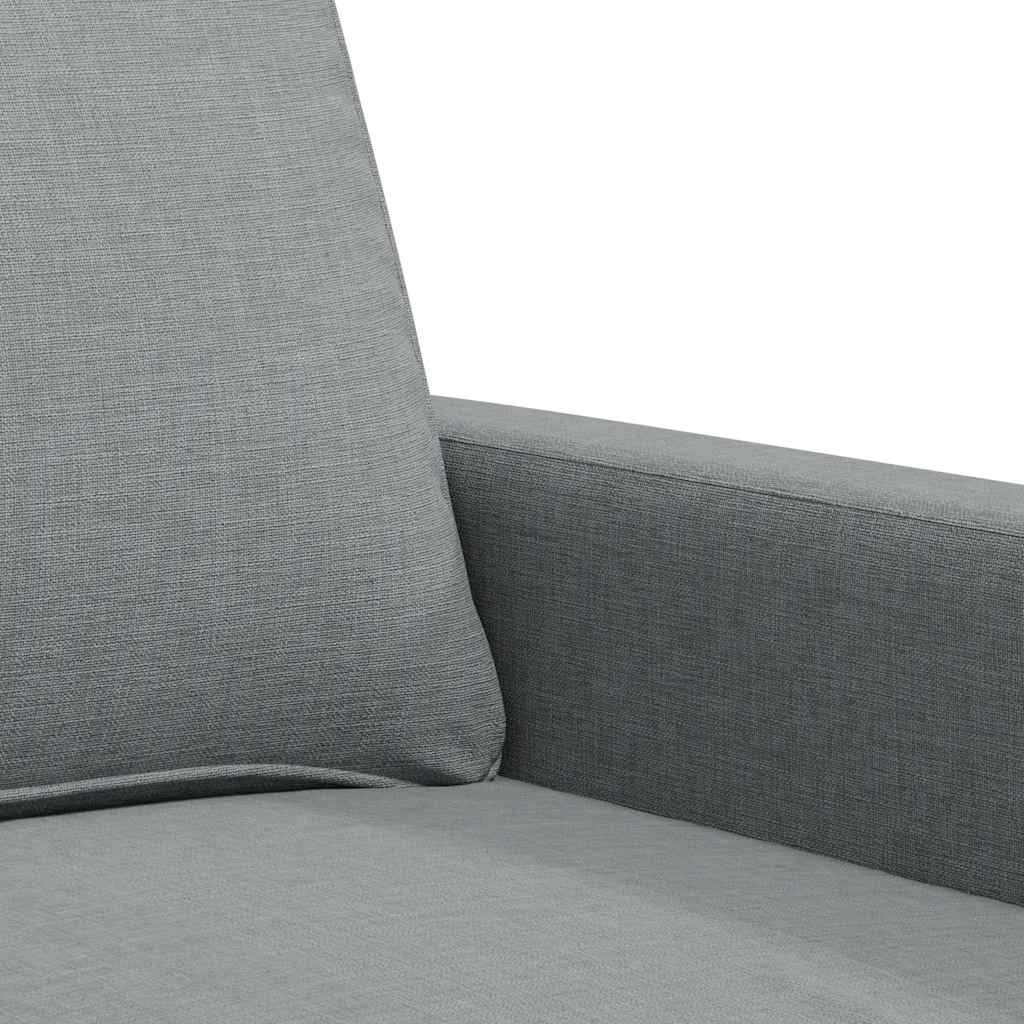 vidaXL 3-Sitzer-Sofa Hellgrau 180 cm Stoff
