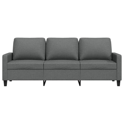 vidaXL 3-Sitzer-Sofa Dunkelgrau 180 cm Stoff