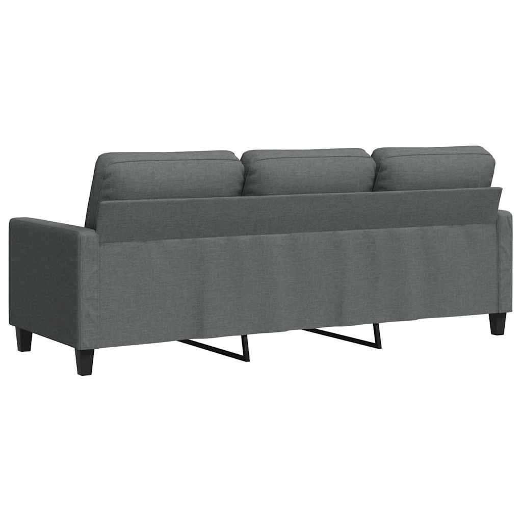 3-Sitzer-Sofa Dunkelgrau 180 cm Stoff