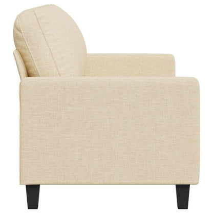 vidaXL Canapé à 3 places Crème 180 cm Tissu