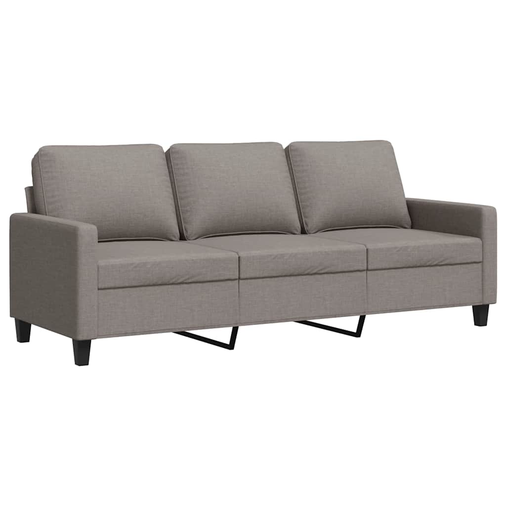 vidaXL 3-Sitzer-Sofa Taupe 180 cm Stoff