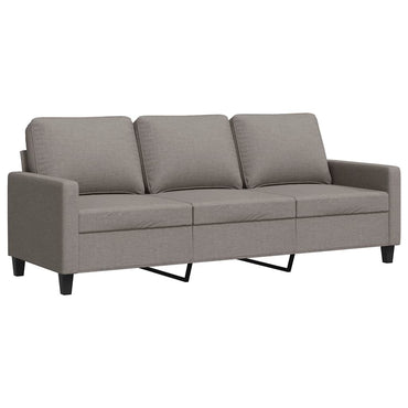 vidaXL 3-Sitzer-Sofa Taupe 180 cm Stoff