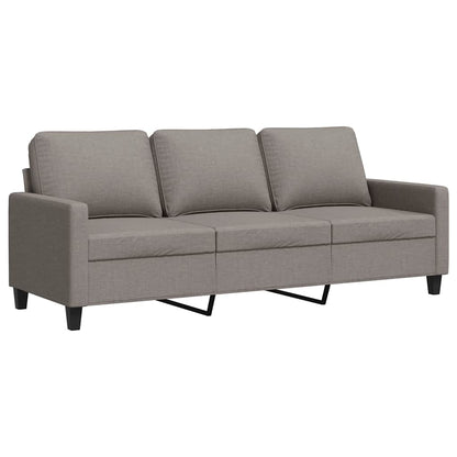 vidaXL 3-Sitzer-Sofa Taupe 180 cm Stoff