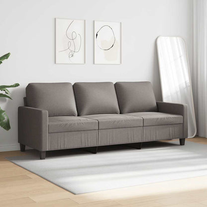 vidaXL 3-Sitzer-Sofa Taupe 180 cm Stoff