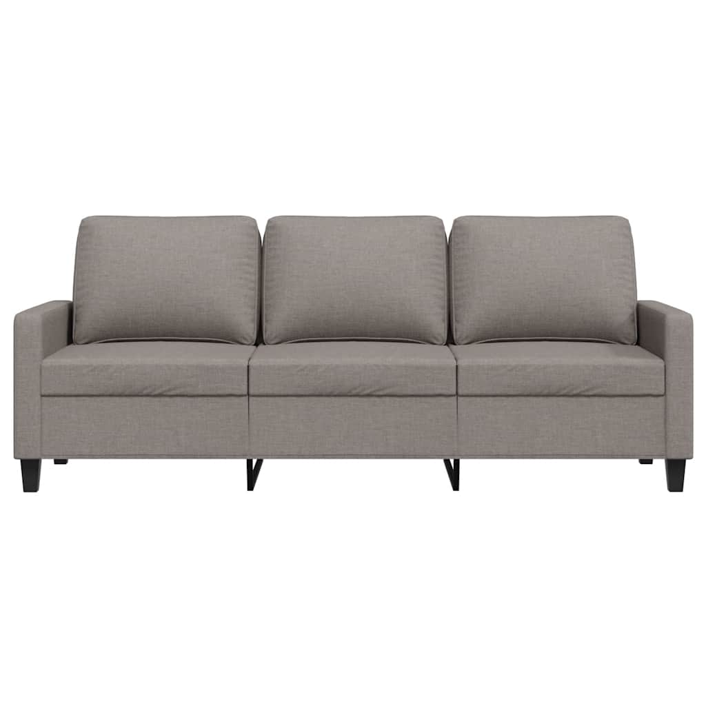vidaXL 3-Sitzer-Sofa Taupe 180 cm Stoff