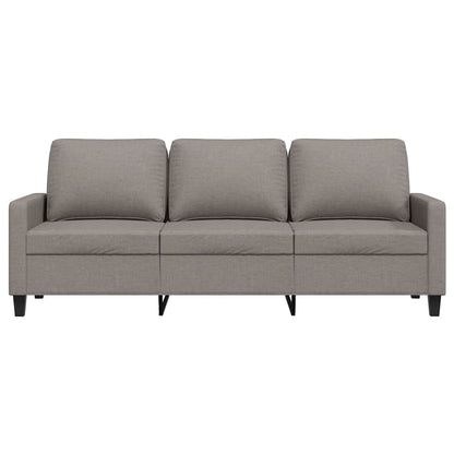 vidaXL 3-Sitzer-Sofa Taupe 180 cm Stoff