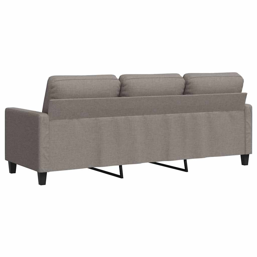 vidaXL 3-Sitzer-Sofa Taupe 180 cm Stoff