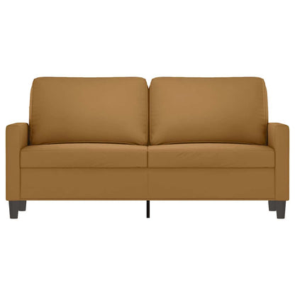 2-Sitzer-Sofa Braun 140 cm Samt