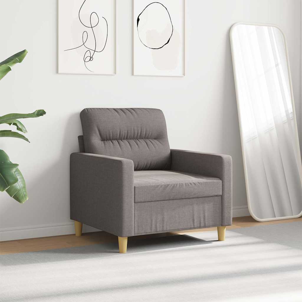 vidaXL Sofasessel Taupe 60 cm Stoff
