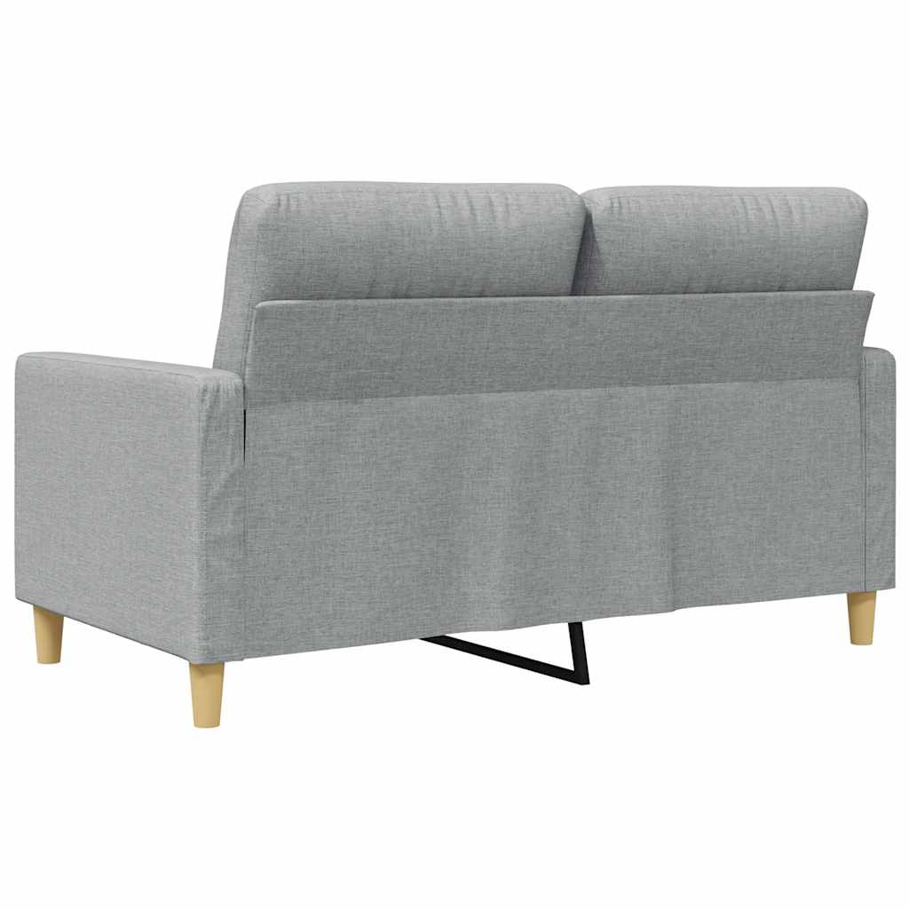 2-Sitzer-Sofa Hellgrau 120 cm Stoff
