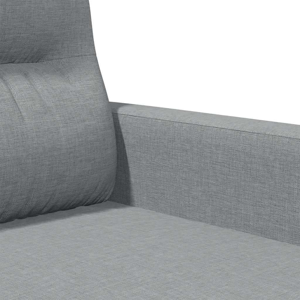 2-Sitzer-Sofa Hellgrau 120 cm Stoff