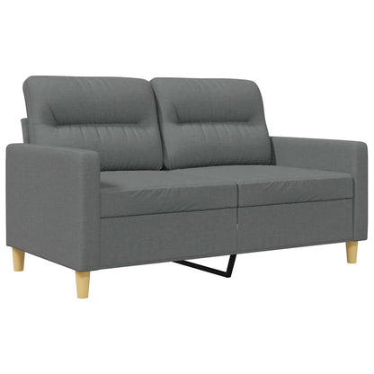 vidaXL 2-Sitzer-Sofa Dunkelgrau 120 cm Stoff