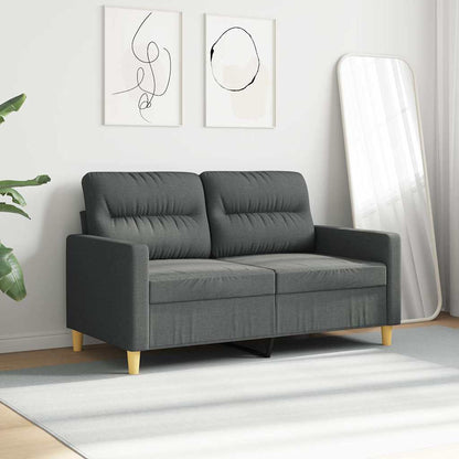 vidaXL 2-Sitzer-Sofa Dunkelgrau 120 cm Stoff
