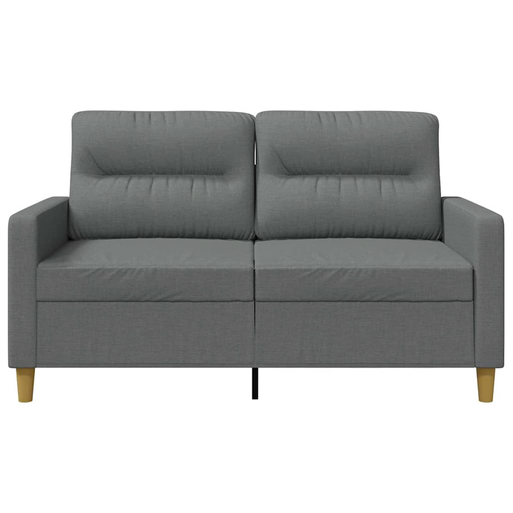 vidaXL 2-Sitzer-Sofa Dunkelgrau 120 cm Stoff