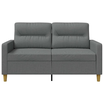 vidaXL 2-Sitzer-Sofa Dunkelgrau 120 cm Stoff