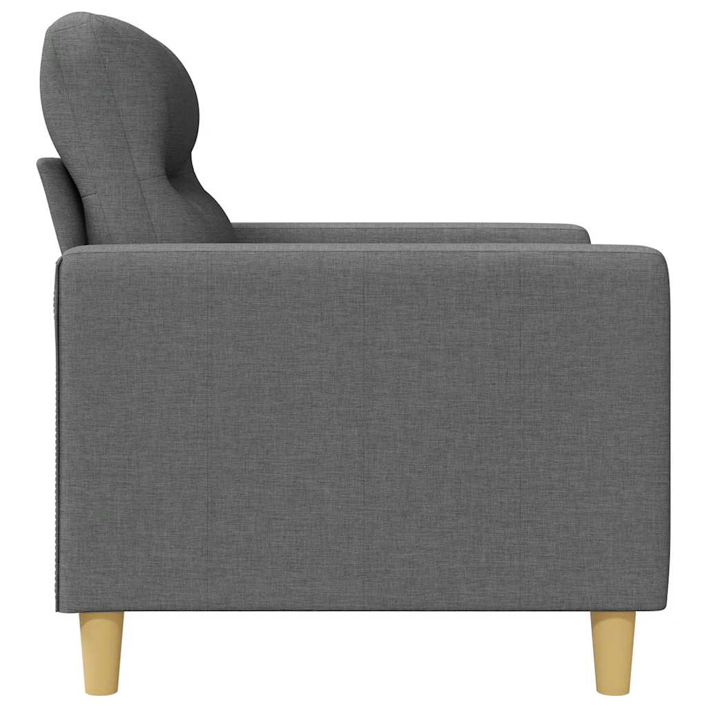 vidaXL 2-Sitzer-Sofa Dunkelgrau 120 cm Stoff