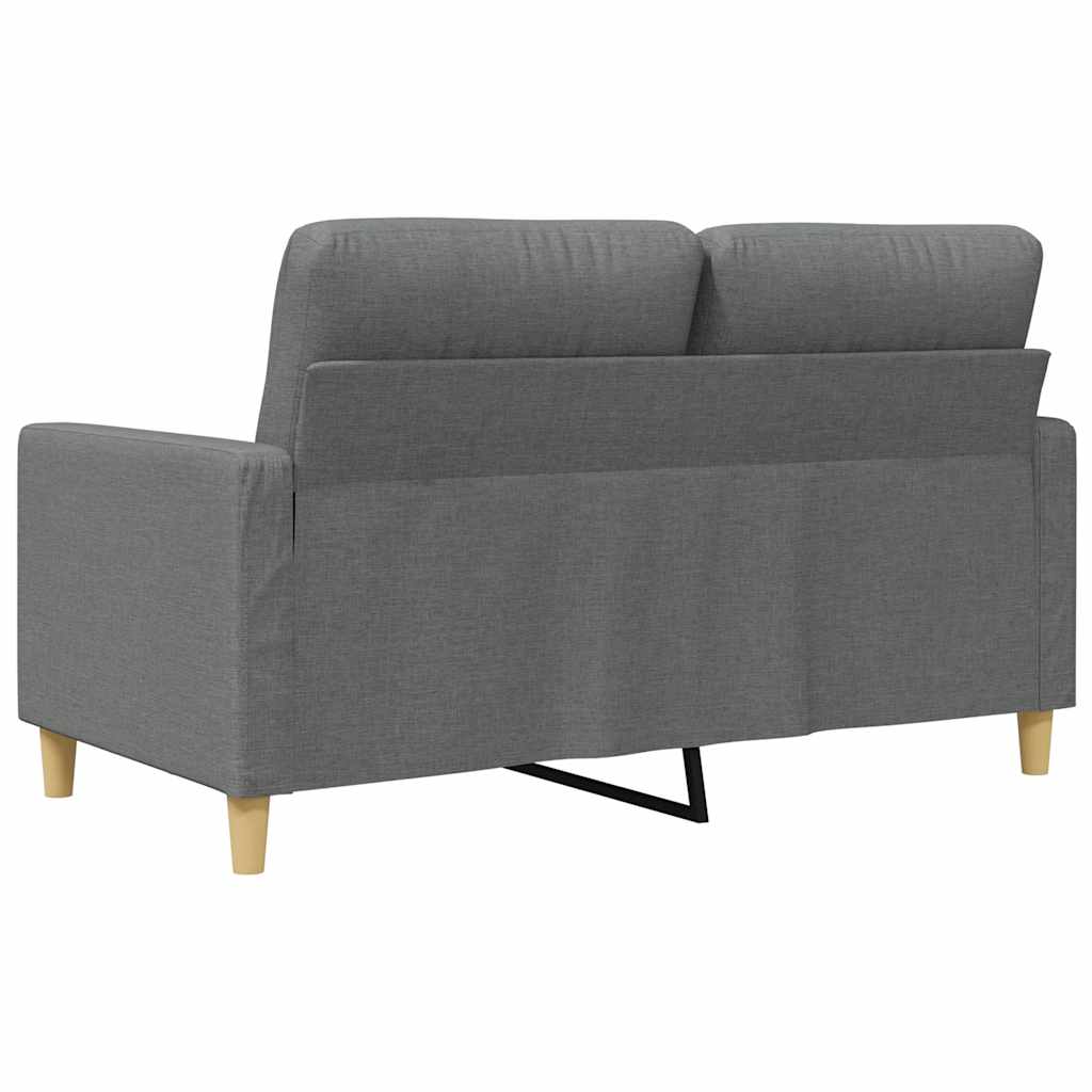 vidaXL 2-Sitzer-Sofa Dunkelgrau 120 cm Stoff