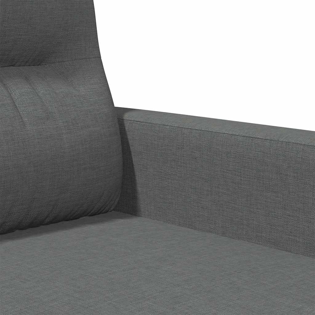 vidaXL 2-Sitzer-Sofa Dunkelgrau 120 cm Stoff