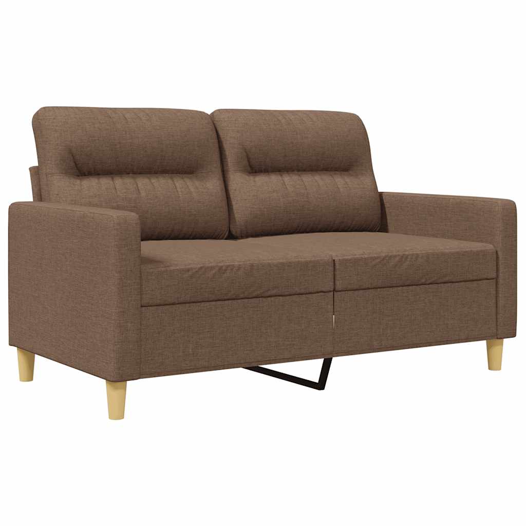2-Sitzer-Sofa Braun 120 cm Stoff