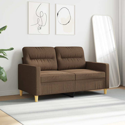 2-Sitzer-Sofa Braun 120 cm Stoff